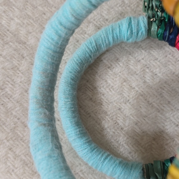 Rainbow Fan Rattan Beach Bag from Anthropologie by C&C California - Picture 11 of 12